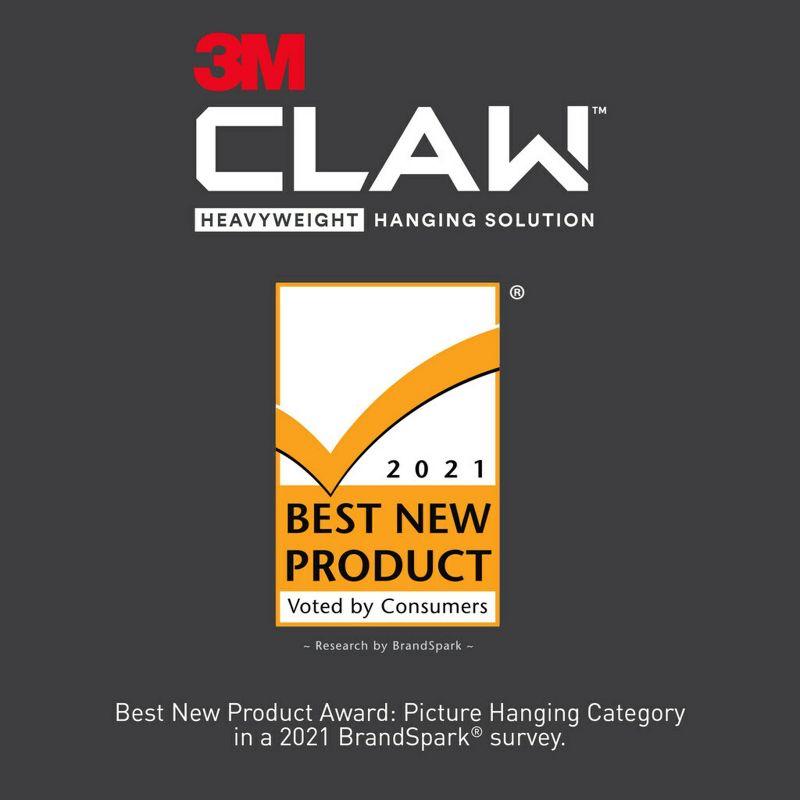 3M 15lb CLAW Drywall Picture Hanger with Temporary Spot Marker + 5 hangers and 5 markers: Metal Hooks, 15lb Capacity