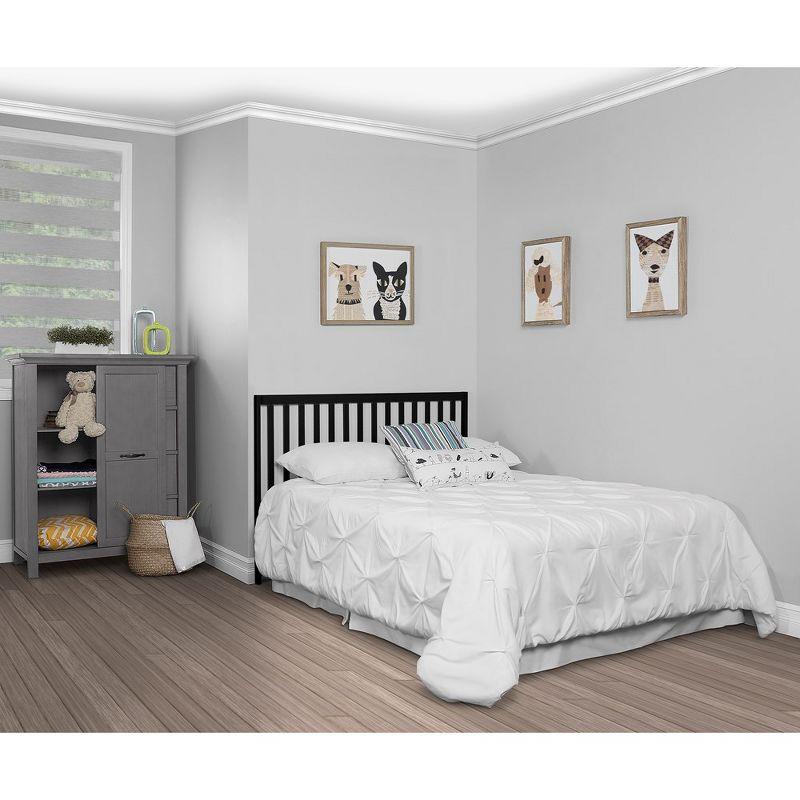 Black 5-in-1 Convertible Crib with Modern Design