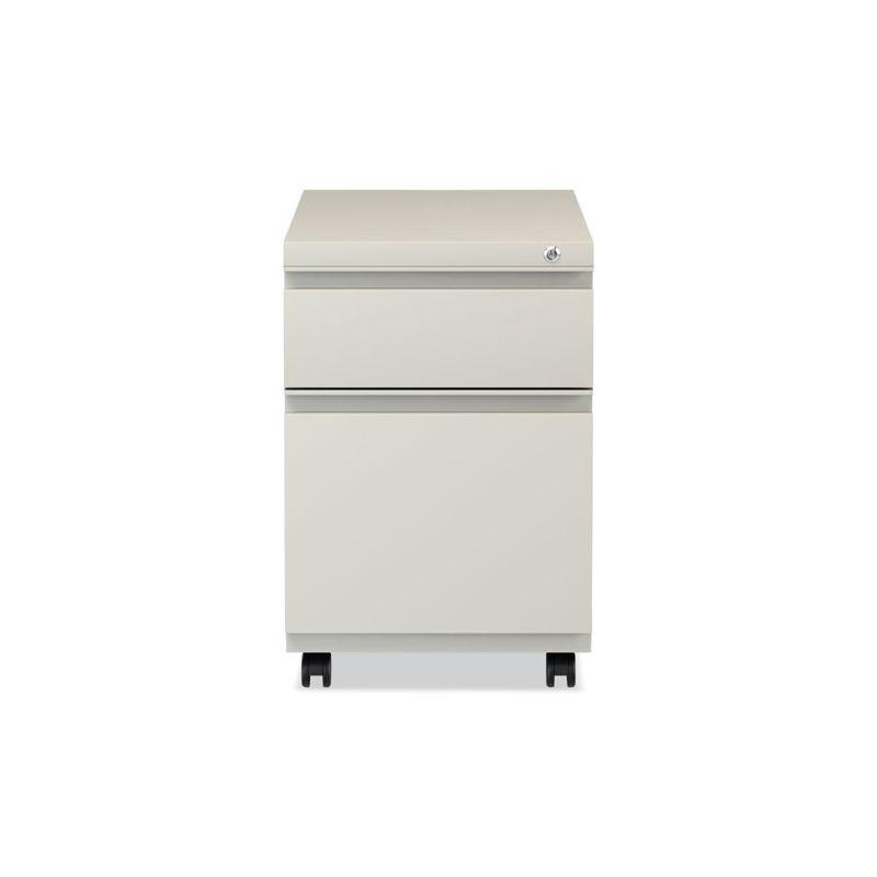 Alera File Pedestal with Full-Length Pull, Left or Right, 2-Drawers: Box/File, Legal/Letter, Putty, 14.96" x 19.29" x 21.65"