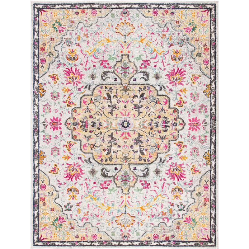 Madison MAD447 Power Loomed Indoor Area Rug - Grey/Gold - 10'x14' - Safavieh