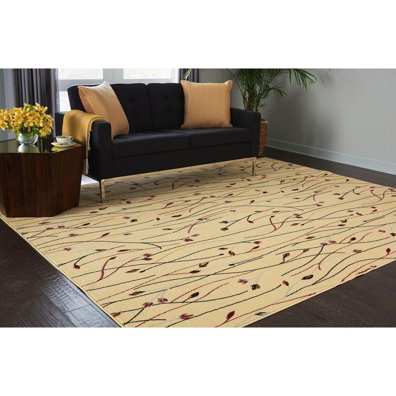 Nourison Grafix Flowing Vines and Blooms Indoor Area Rug