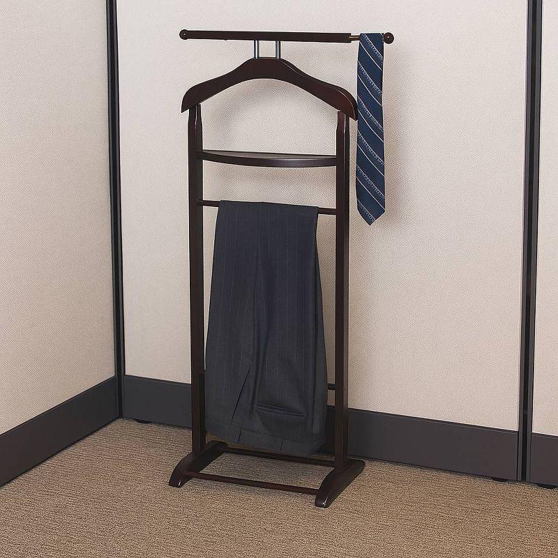 Knight Solid Wood Freestanding Valet Stand
