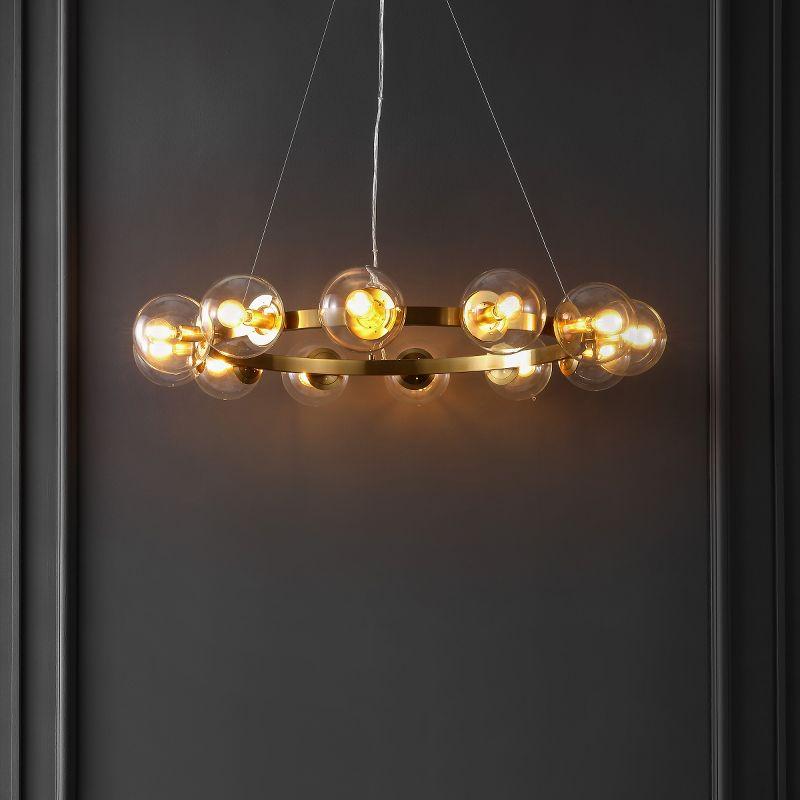 Rylian 12 Light 38" Chandelier - CHA4063 - Brass - Safavieh
