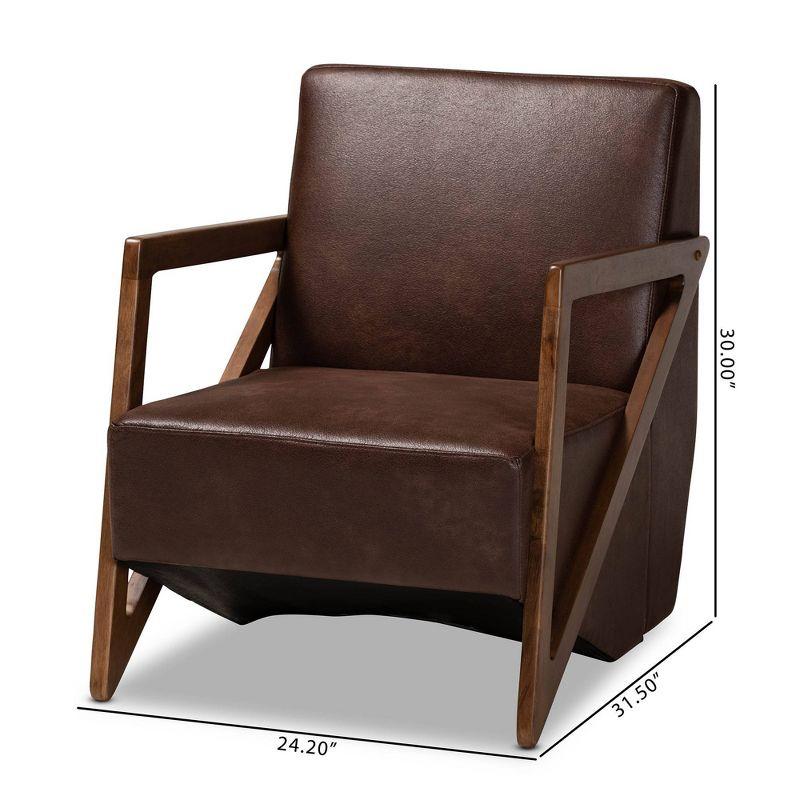 Cadi-Li Faux Leather Armchair