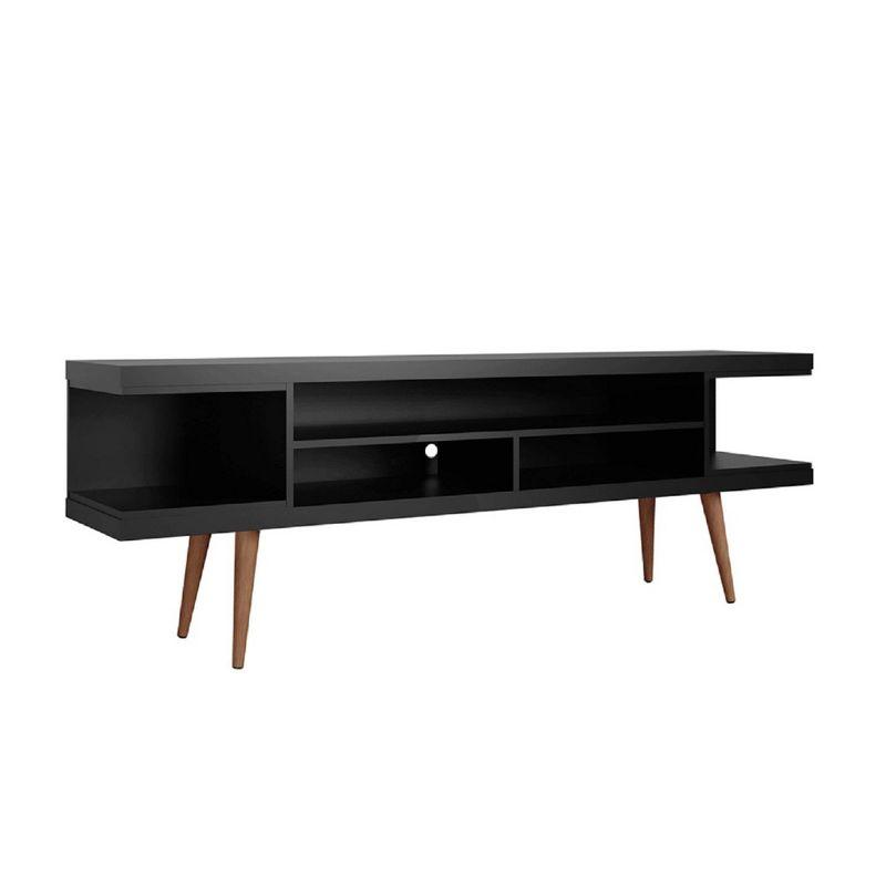Utopia TV Stand for TVs up to 65" Black - Manhattan Comfort: Modern Media Console with Cable Management