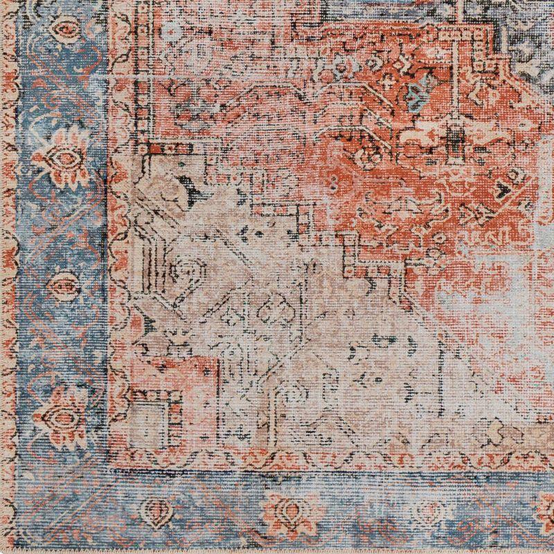 Livabliss 7'10"x10'2" Ushak Global Rugs Pink: Traditional Medallion, Stain & Fade-Resistant, Low Pile