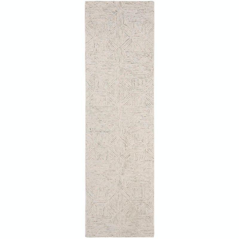 Abstract ABT763 Handmade Indoor Runner - Light Blue - 2'-3"x8' - Safavieh