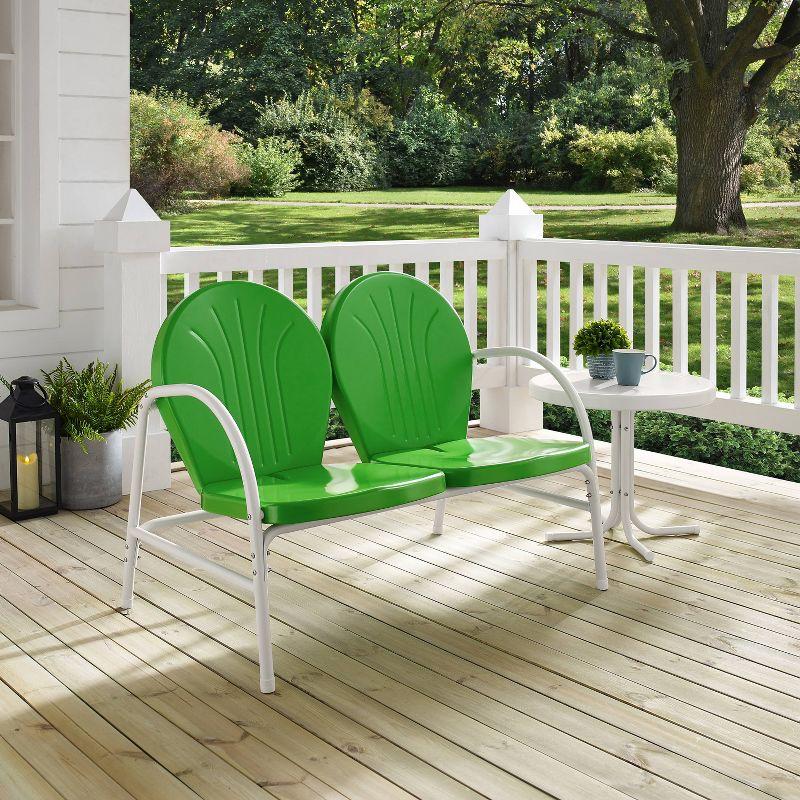 Griffith 2pc Outdoor Conversation Set - Kelly Green - Crosley