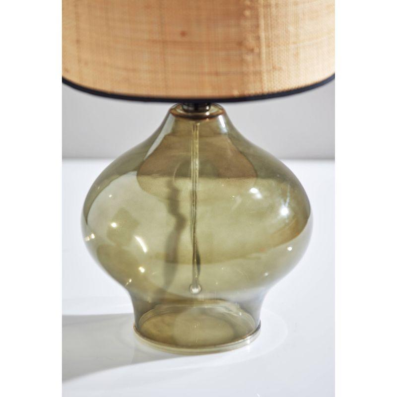 Emma Table Lamp Black - Adesso: Coastal Boho Style, Rattan Shade, ETL Listed