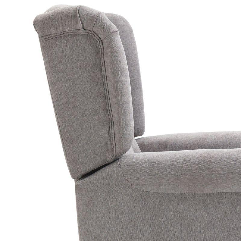 HOMCOM Button-Tufted Accent Chair with High Wingback, Rounded Cushioned Armrests and Thick Padded Seat, Set of 2, Gray