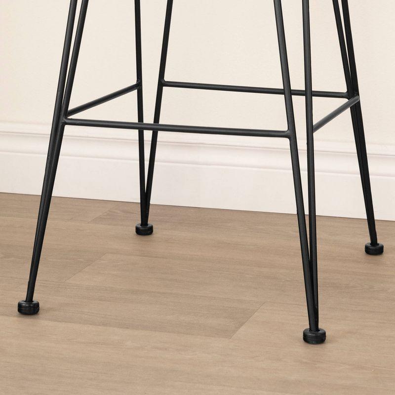 Balka Standard Rattan Counter Stool, Set Of 2 Rattan And Black