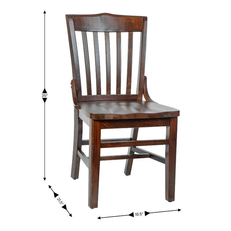 Flash Furniture HERCULES Series Finished School House Back Wooden Restaurant Chair