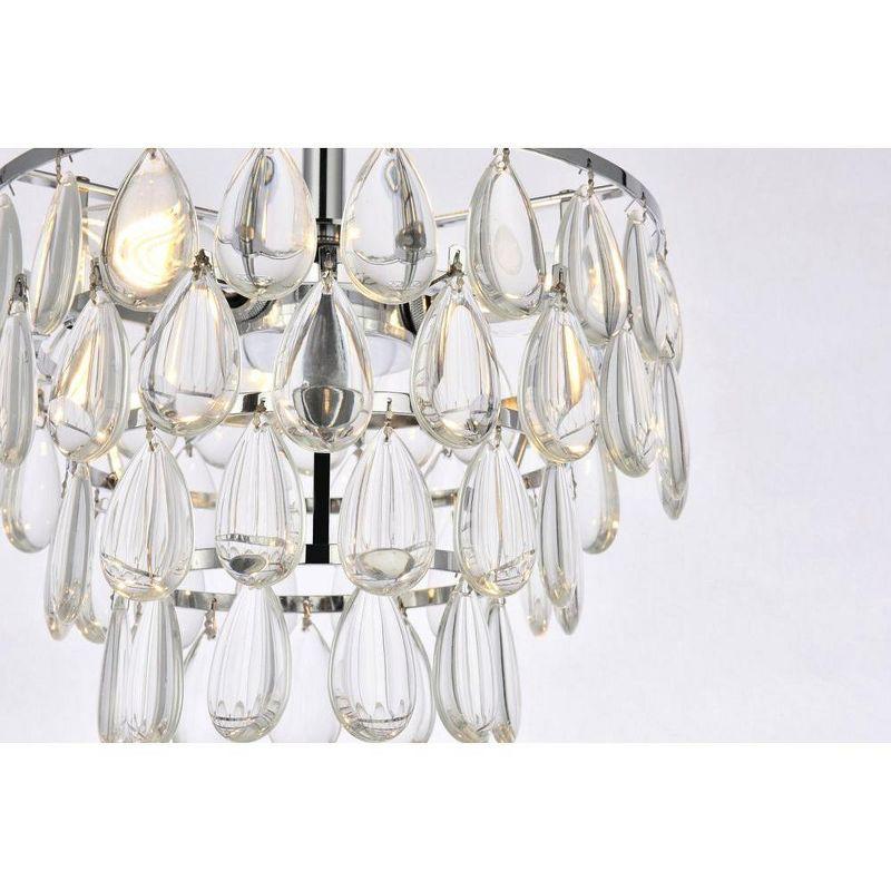 Elegant Lighting Mila 12 inch flush mount in chrome