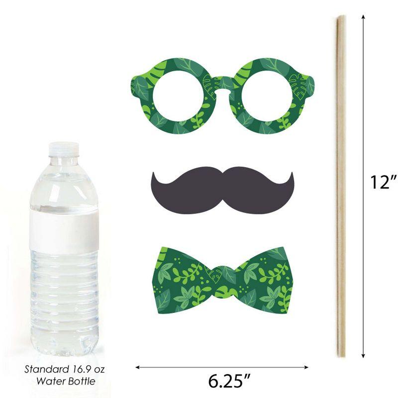 Big Dot of Happiness Jungle Party Animals - Safari Zoo Animal Birthday Party or Baby Shower Photo Booth Props Kit - 20 Count