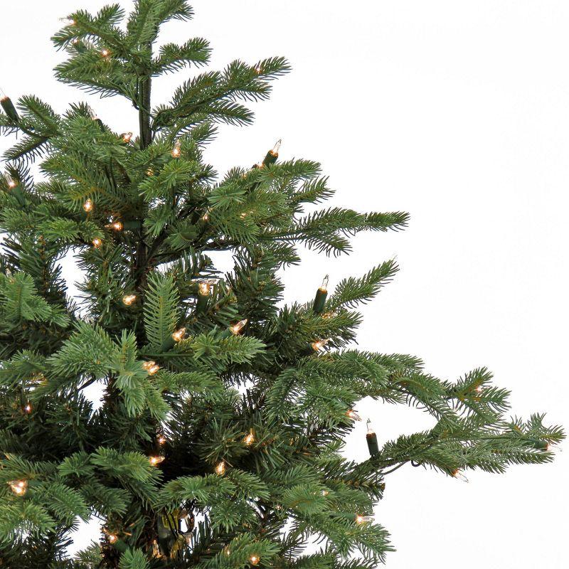 HGTV 7.5' Pre-lit Full Artificial Christmas Tree with Clear Lights and PowerConnect: Hinged Branches