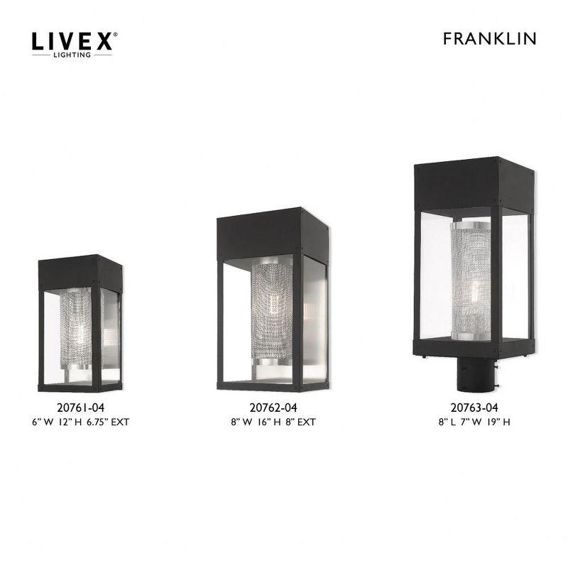 Livex Lighting Franklin 1 - Light Wall Light in  Black