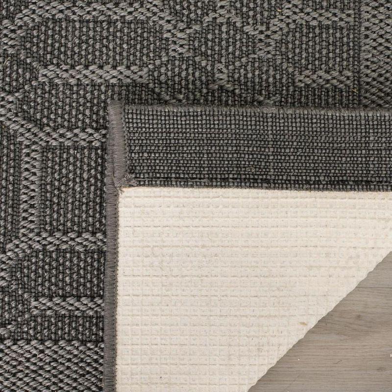 Palm Beach PAB323 Jacquard Weave Indoor Area Rug - Ash - 4'x6' - Safavieh.