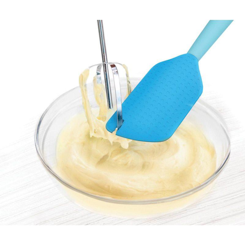 Talisman Designs 2-in-1 Beater Scraper Spatula, Blue