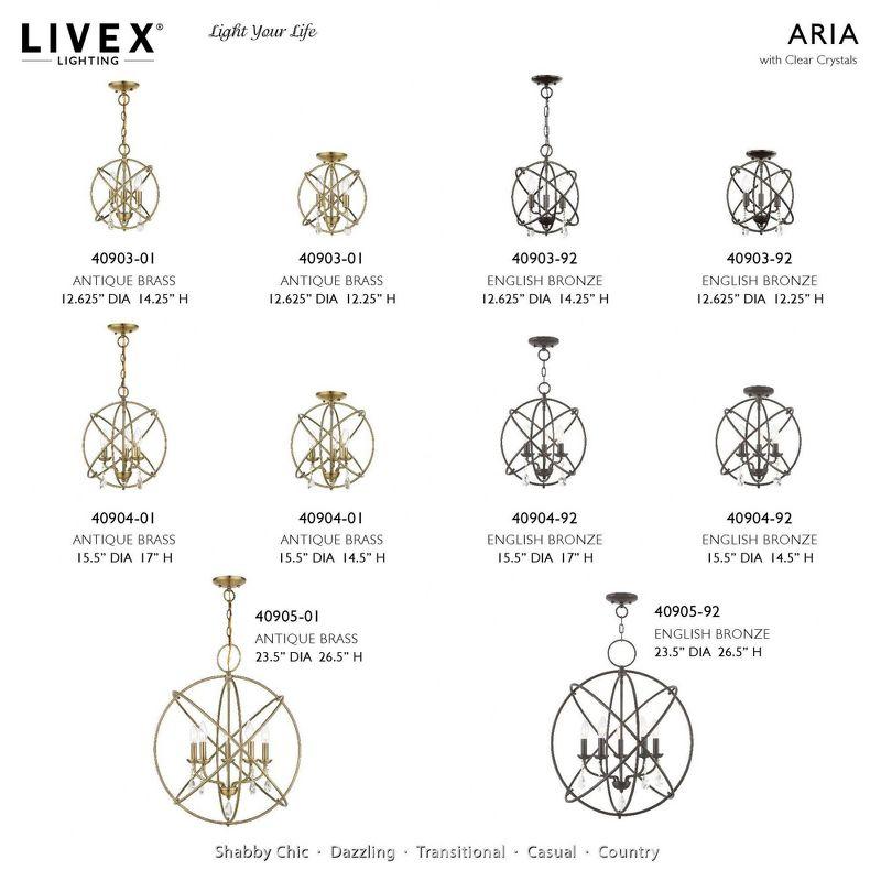 Aria 5 - Light Dimmable Globe Chandelier