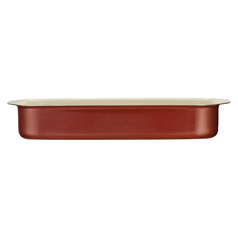 Metallic Copper 14" x 10" Nonstick Aluminum Roasting Pan