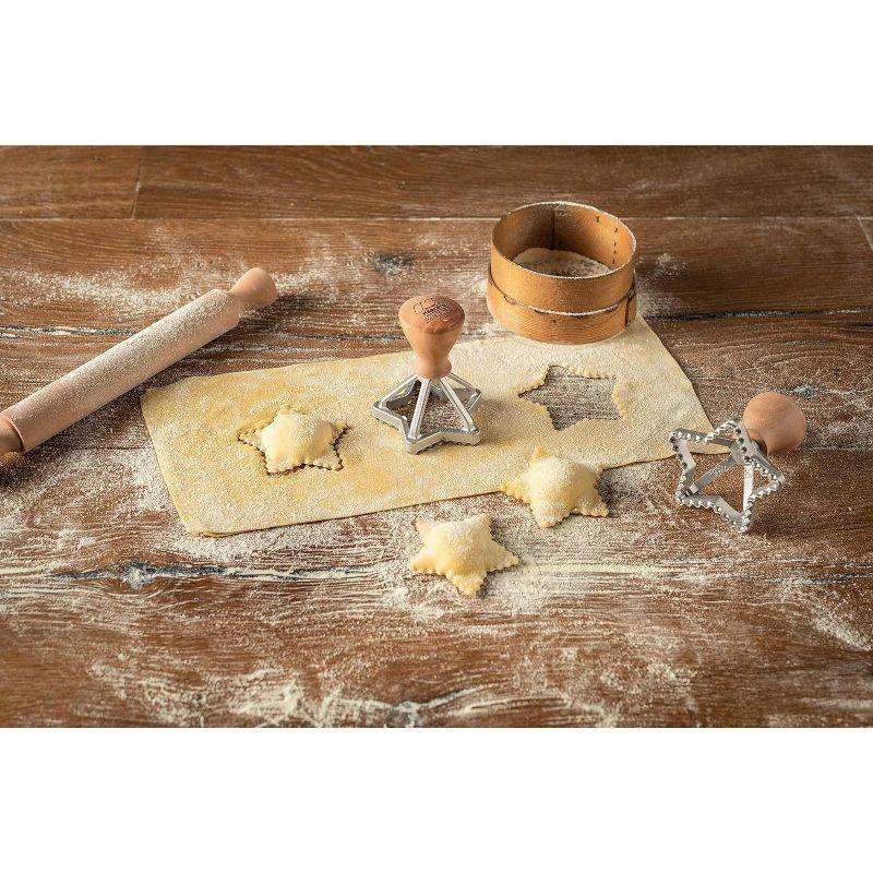 Marcato Classic Ravioli Maker Stamp Kit, Flower + Star, 2.5-Inch