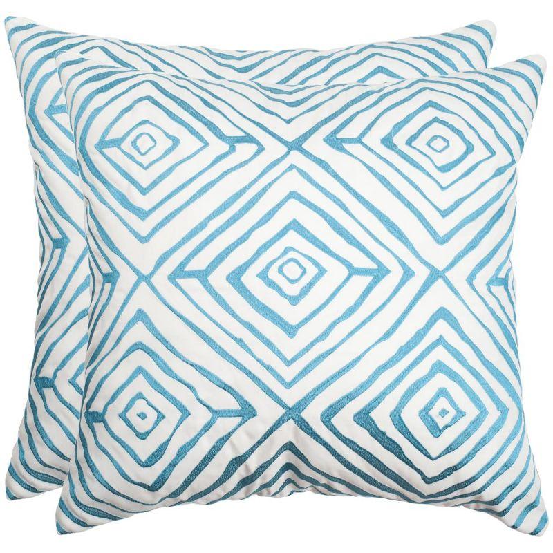 Safavieh Geometric Polypropelene Throw Pillow (Set of 2)