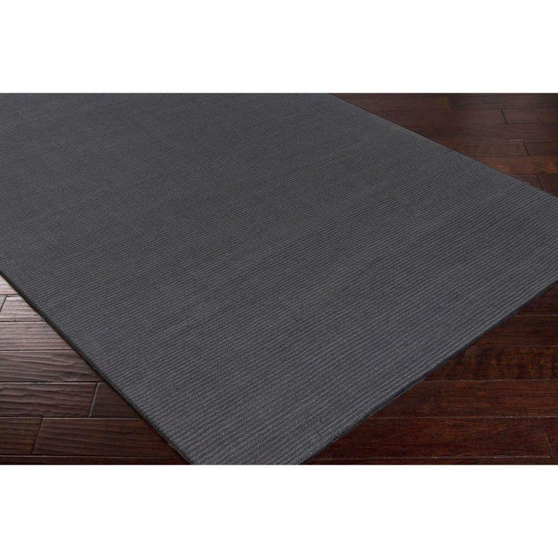 Hauteloom Brockton Solid Black Wool Rug