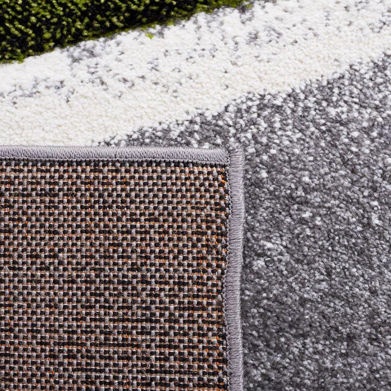 Hollywood HLW766 Machine Made Accent Rug - 2'7"x5' - Grey/Green - Safavieh