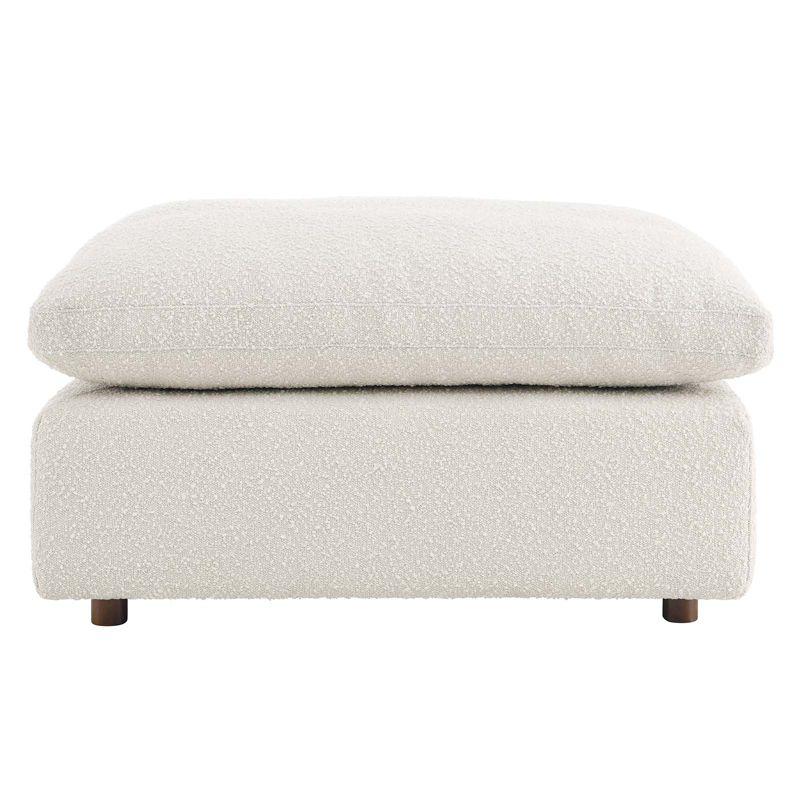 Modway Commix Down Filled Overstuffed Boucle Fabric Ottoman