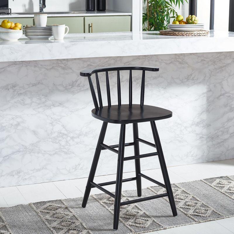 Jay Wood Counter Stool  - Safavieh