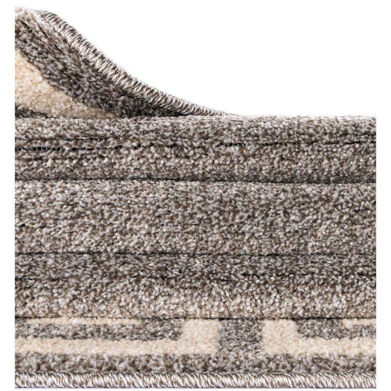 Unique Loom Athens Collection Area Rug - Modern (7' 1" x 10' Rectangle Gray/Beige)