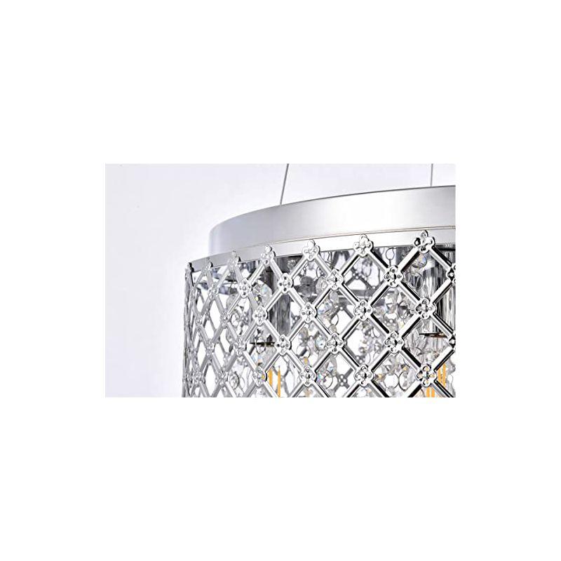 Elegant Lighting Tully 6 lights pendant in chrome