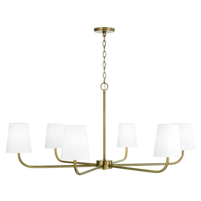 Capital Lighting Brody 6 - Light Chandelier in  Aged Brass