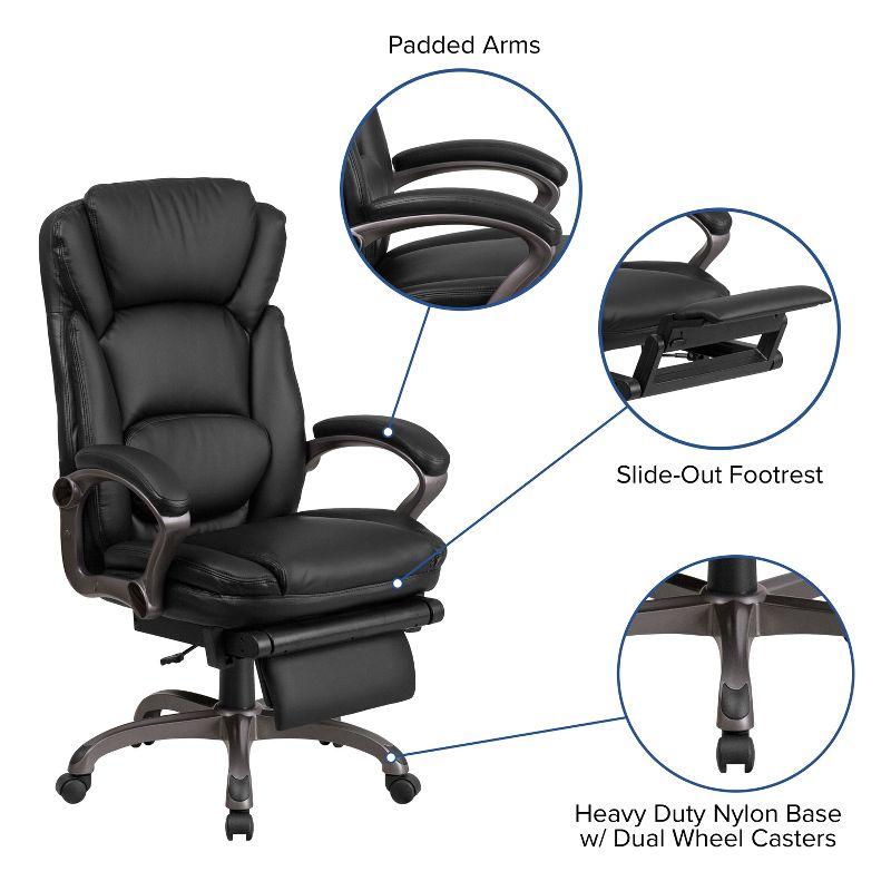 Executive High-Back Black LeatherSoft Swivel Office Chair