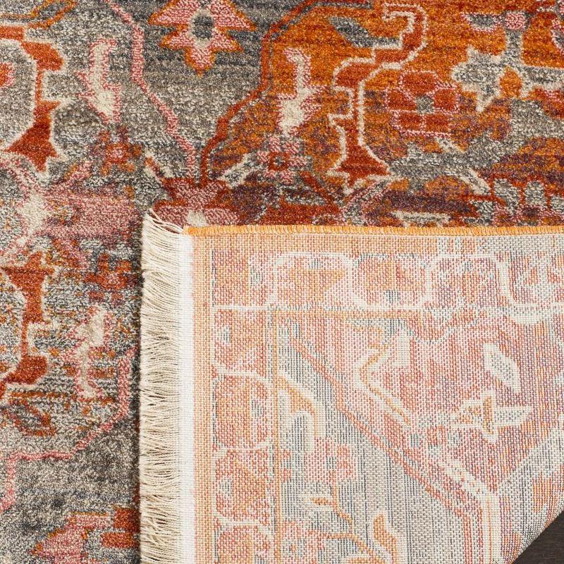 Vintage Persian VTP470 Power Loomed Indoor Area Rug - Aqua/Orange - 4'x6' - Safavieh.