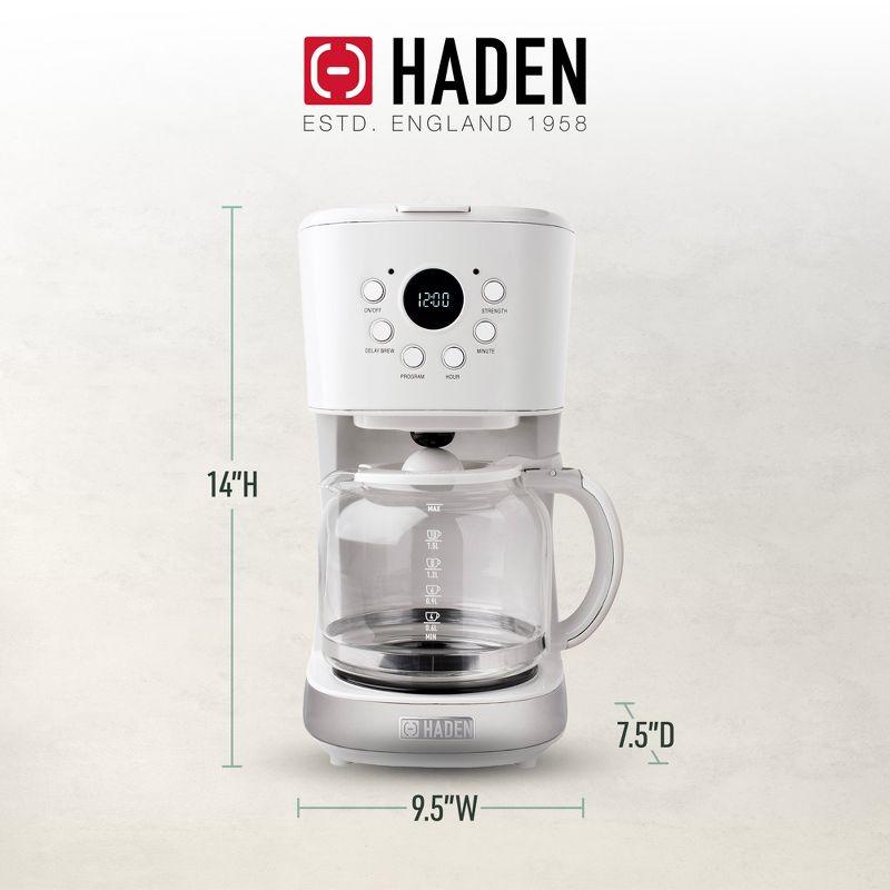 HADEN Ivory Programmable Drip Coffee Maker