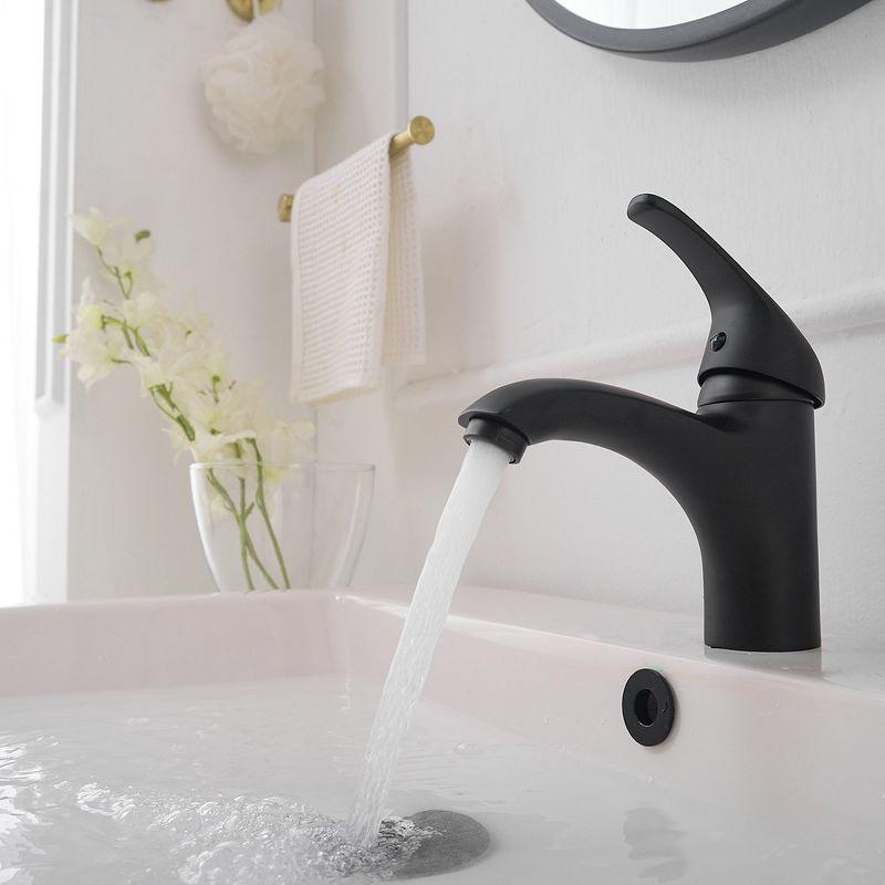 BWE Single-Handle Single-Hole Modern Bathroom Faucet For Sink Drip-Free Vanity Sink Faucet