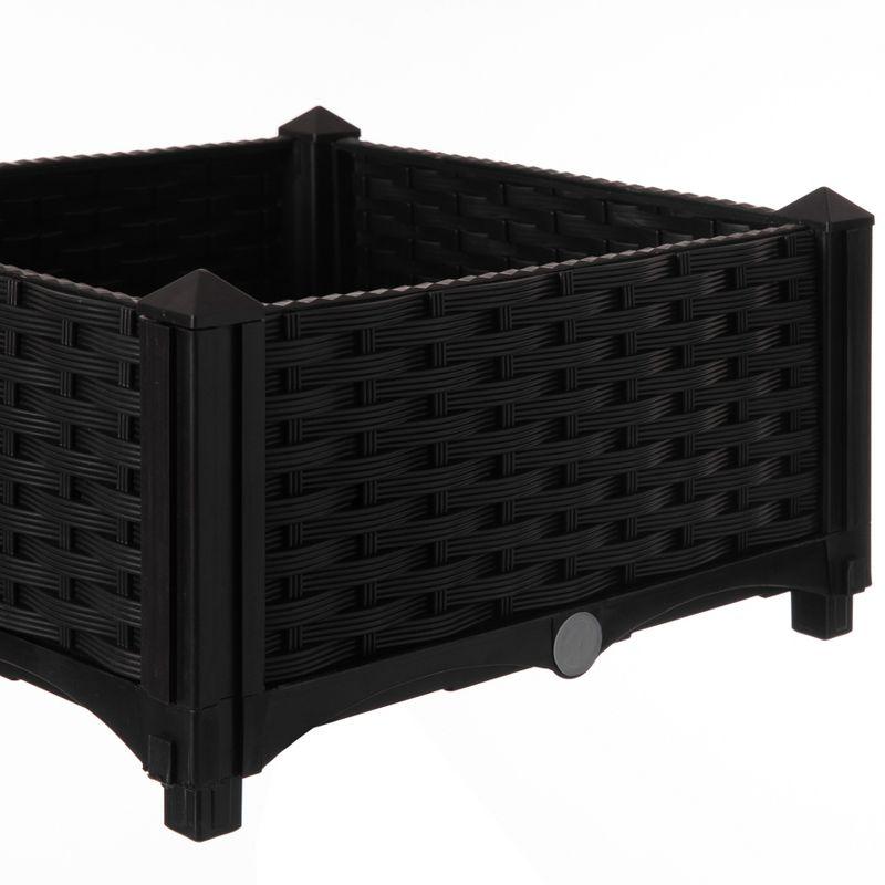 Rattan Raised Garden Bed Flower Planter