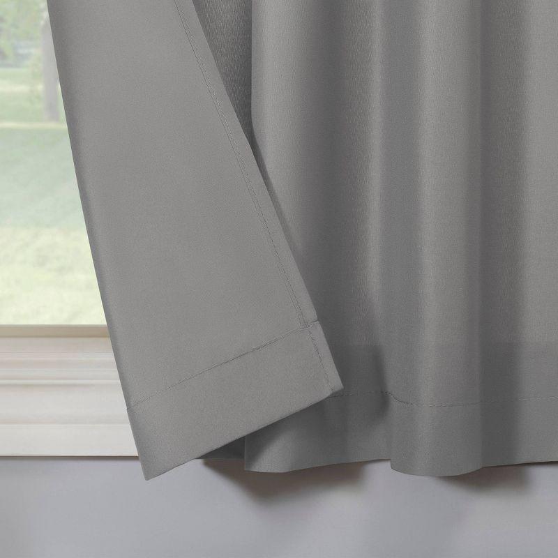 Martine Microfiber Semi Sheer Rod Pocket Kitchen Curtain Valance and Tiers Set - No. 918