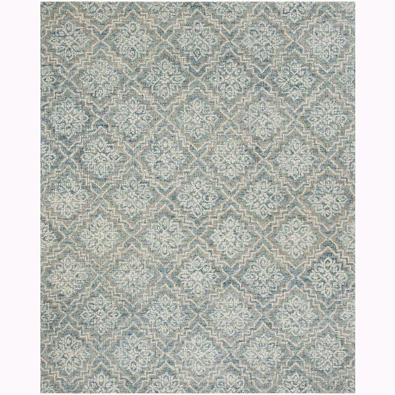 Abstract ABT201 Handmade Indoor Area Rug - Blue/Grey - 9'x12' - Safavieh