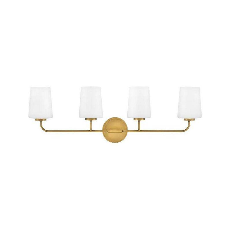 Fitz 4 Light Frosted Dimmable Vanity Light