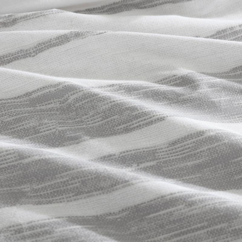 Kenneth Cole Kenneth Cole Abstract Stripe Cotton Grey Comforter Set