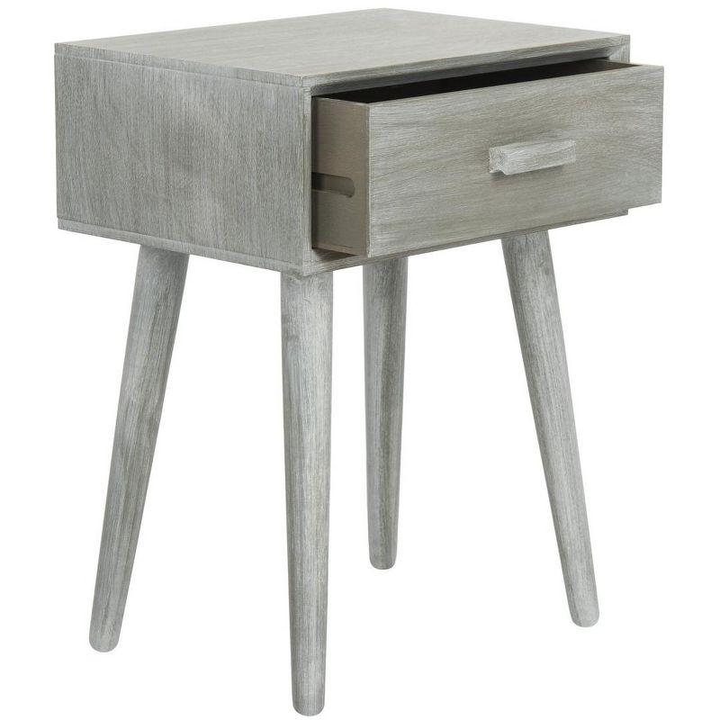 Lyle 1 Drawer Side Table - SlateGrey - Safavieh.