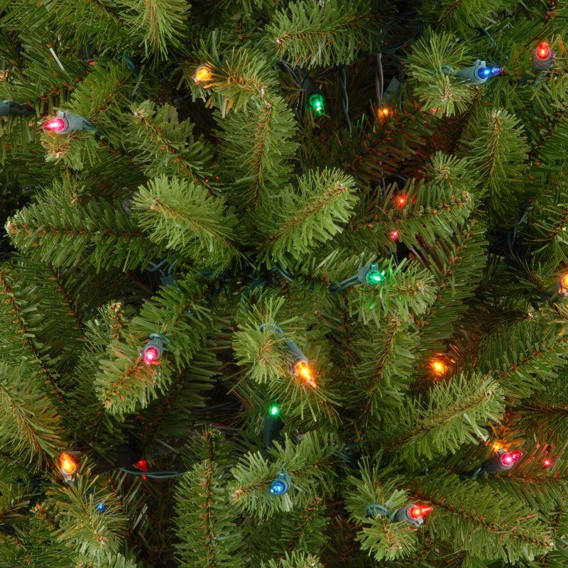 7.5' Prelit Slim Kingswood Fir Artificial Christmas Tree Multicolor Lights - National Tree Company