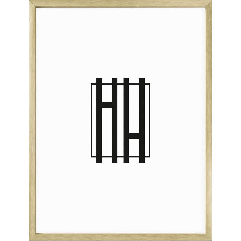 Haus and Hues Brushed Metal Single Picture Frame