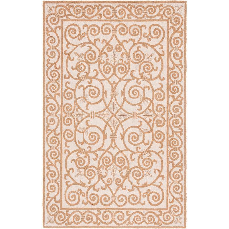 Chelsea HK11 Handmade Area Rug - 5'3"x8'3" - Ivory/Gold - Safavieh