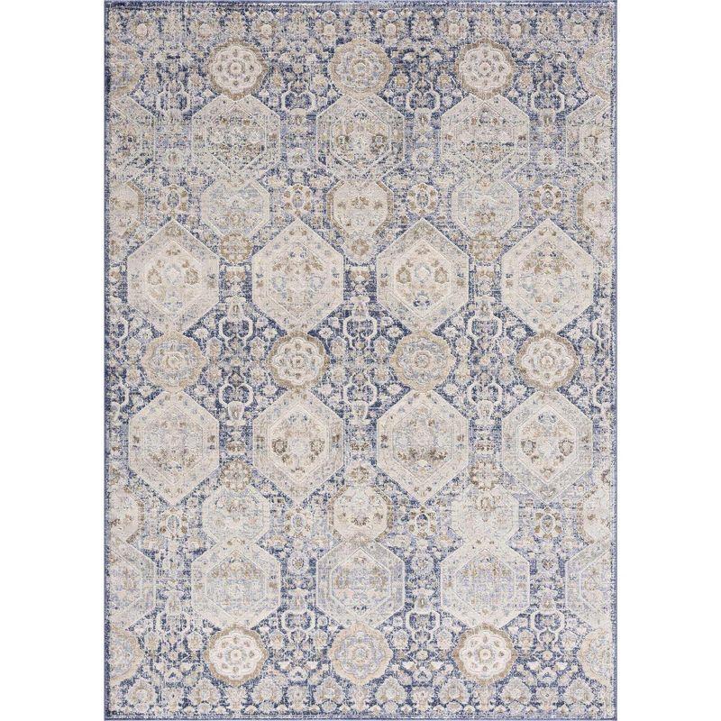 Hauteloom Rectangle Area Rug   Navy