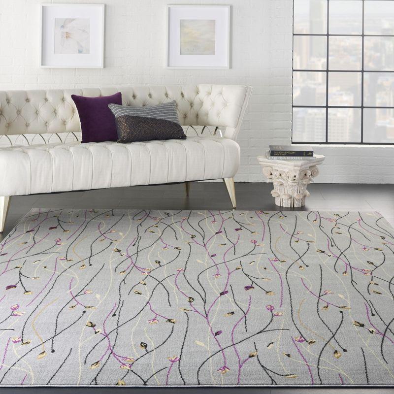 Nourison Grafix Flowing Vines and Blooms Indoor Area Rug