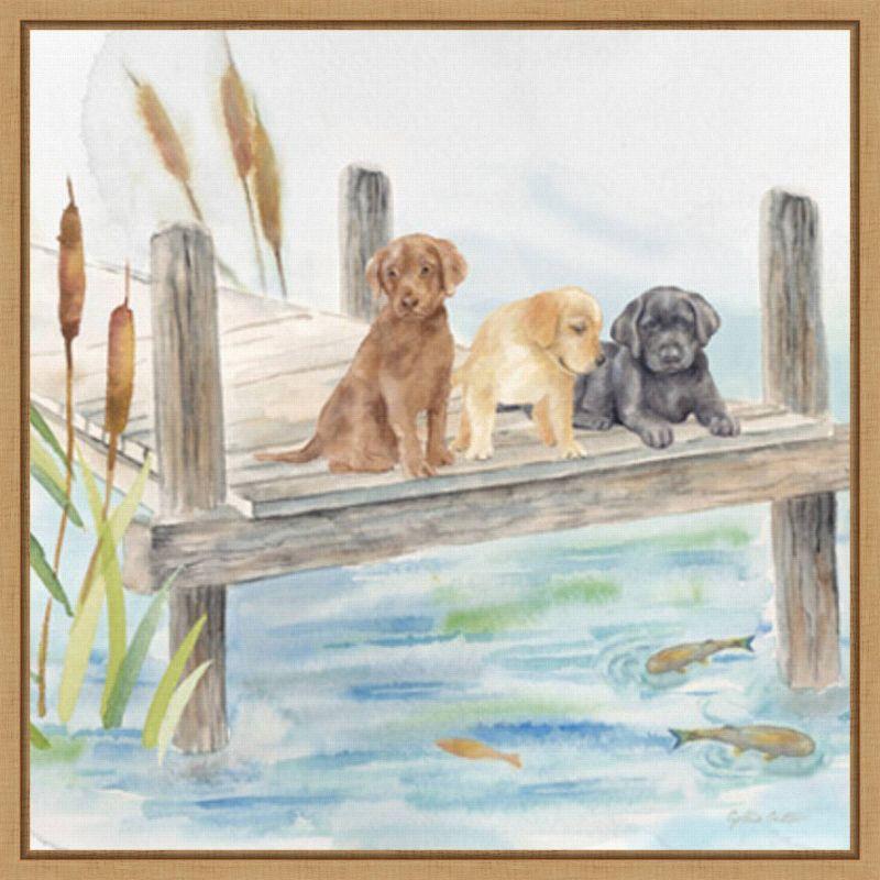 Amanti Art Woodland Dogs IV by Cynthia Coulter Framed Wall Art Print