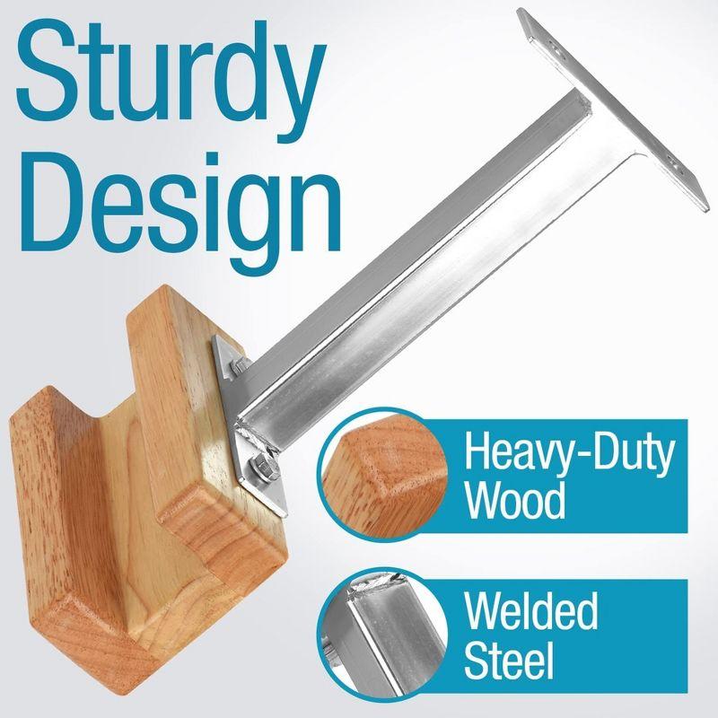 Impresa Bike Wall Mount for Stylish Modern Storage - Heavy-Duty Bike Rack for Vertical or Horizontal Hanging